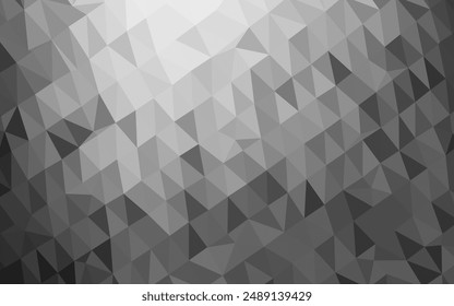 Dark Silver, Gray vector low poly layout. An elegant bright illustration with gradient. Completely new design for your business.