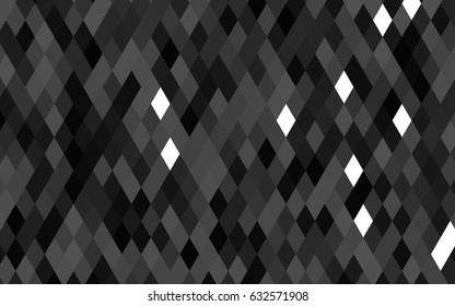Dark Silver, Gray vector low poly pattern. Creative illustration in halftone style with gradient. The template can be used as a background for cell phones.