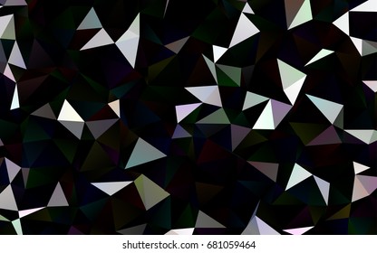 Dark Silver, Gray vector low poly background. Creative illustration in halftone style with gradient. Brand-new style for your business design.