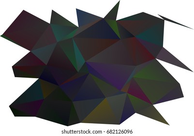 Dark Silver, Gray vector low poly template. Colorful abstract illustration with gradient. A completely new design for your business.