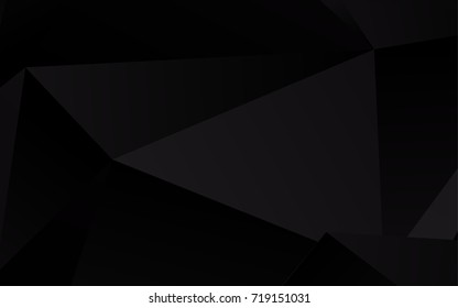 Dark Silver, Gray vector low poly background. Colorful abstract illustration with gradient. The best triangular design for your business.