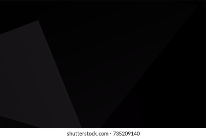 Dark Silver, Gray vector low poly template. Geometric illustration in Origami style with gradient.  A completely new template for your business design.