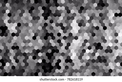 Dark Silver, Gray vector low poly background. A sample with a polygonal design. Low poly illustration, low polygonal background.