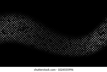 Dark Silver, Gray vector modern geometrical background. Abstract template. Geometric pattern in square style with gradient.