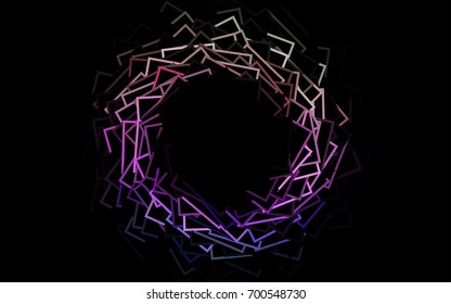 Dark Silver, Gray vector modern geometrical background. Abstract template. Geometric pattern in square style with gradient.