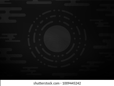 Dark Silver, Gray vector natural elegant background. Creative illustration in blurred style with doodles and Zen tangles. The elegant pattern can be used as a part of a brand book.