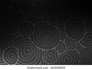 Dark Silver, Gray vector natural elegant texture. A completely new color illustration in doodle style. The completely new template can be used for your brand book.