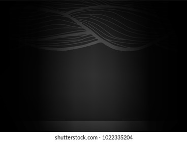 Dark Silver, Gray vector natural abstract background. A vague abstract illustration with doodles in Indian style. The pattern can be used for heads of websites and designs.
