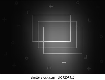 Dark Silver, Gray vector natural elegant background. Doodles on blurred abstract background with gradient. The pattern can be used for heads of websites and designs.