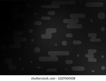 Dark Silver, Gray vector natural abstract texture. Blurred decorative design in Indian style with Zen tangles. Hand painted design for web, leaflet, textile.