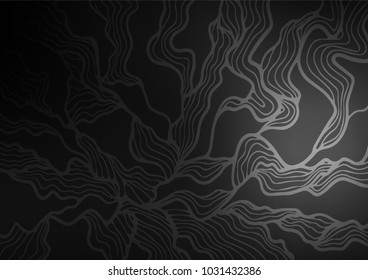 Dark Silver, Gray vector natural elegant template. An elegant bright illustration with lines in Natural style. Brand-new design for your business.