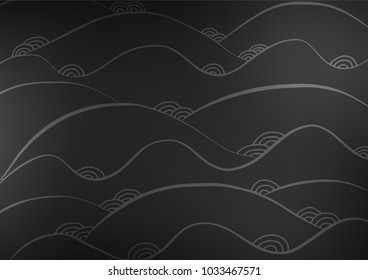 Dark Silver, Gray vector natural abstract texture. Doodles on blurred abstract background with gradient. A completely new template for your business design.