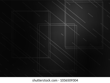 Dark Silver, Gray vector natural elegant pattern. Blurred decorative design in Indian style with Zen tangles. The best blurred design for your business.