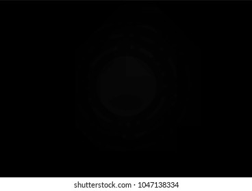 Dark Silver, Gray vector natural abstract texture. Doodles on blurred abstract background with gradient. The template can be used as a background for cell phones.