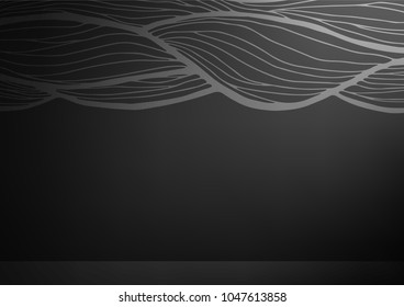 Dark Silver, Gray vector natural abstract pattern. Modern geometrical abstract illustration with doodles. Hand painted design for web, wrapping, wallpaper.