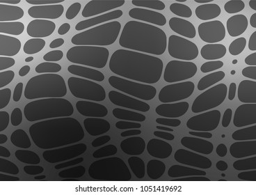 Dark Silver, Gray vector natural elegant background. Colorful illustration in abstract style with doodles and Zen tangles. The pattern can be used for heads of websites and designs.