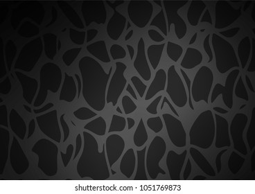 Dark Silver, Gray vector natural abstract texture. A vague abstract illustration with doodles in Indian style. A completely new design for your business.