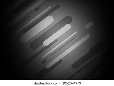Dark Silver, Gray vector natural elegant background. Sketchy hand drawn doodles on blurred background. The elegant pattern can be used as a part of a brand book.