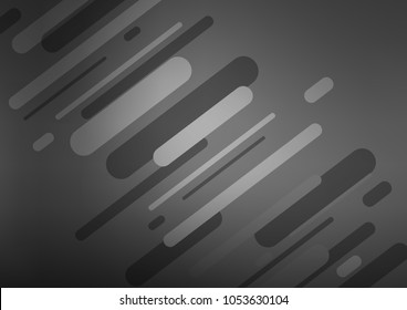 Dark Silver, Gray vector natural elegant pattern. A vague abstract illustration with doodles in Indian style. A new texture for your design.