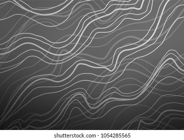 Dark Silver, Gray vector natural abstract pattern. A completely new color illustration in doodle style. The textured pattern can be used for website.