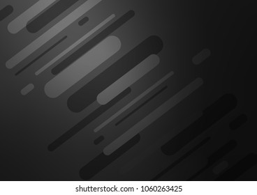 Dark Silver, Gray vector natural elegant pattern. Doodles on blurred abstract background with gradient. A completely new design for your business.