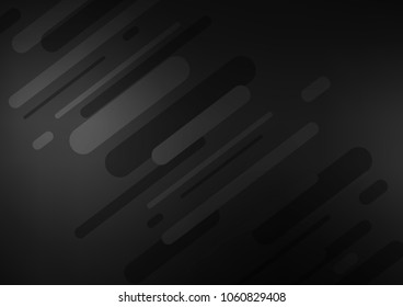 Dark Silver, Gray vector natural elegant template. Brand-new colored illustration in blurry style with doodles. Hand painted design for web, leaflet, textile.