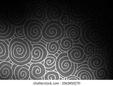 Dark Silver, Gray vector natural elegant template. Colorful abstract illustration with lines in Asian style. Brand-new style for your business design.