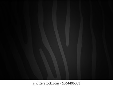 Dark Silver, Gray vector natural abstract background. Doodles on blurred abstract background with gradient. Brand-new style for your business design.
