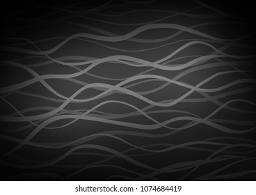 Dark Silver, Gray vector natural abstract texture. Decorative shining illustration with doodles on abstract template. Brand-new style for your business design.