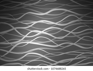 Dark Silver, Gray vector natural abstract template. Sketchy hand drawn doodles on blurred background. The pattern can be used for wallpapers and coloring books.