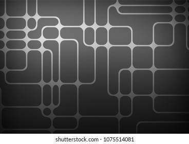Dark Silver, Gray vector natural abstract template. A vague abstract illustration with doodles in Indian style. The doodle design can be used for your web site.