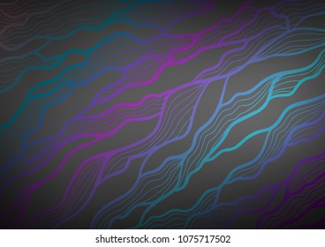 Dark Silver, Gray vector natural elegant texture. Doodles on blurred abstract background with gradient. The pattern can be used for heads of websites and designs.
