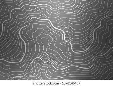Dark Silver, Gray vector natural elegant texture. Blurred decorative design in Indian style with Zen tangles. A completely new template for your business design.