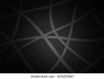 Dark Silver, Gray vector natural elegant pattern. Brand-new colored illustration in blurry style with doodles. The doodle design can be used for your web site.