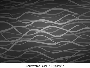 Dark Silver, Gray vector natural elegant texture. Ethnic elegant natural pattern with gradient. Hand painted design for web, leaflet, textile.