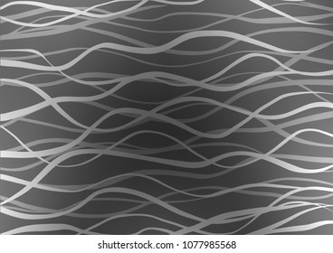 Dark Silver, Gray vector natural abstract pattern. Colorful abstract illustration with lines in Asian style. The textured pattern can be used for website.