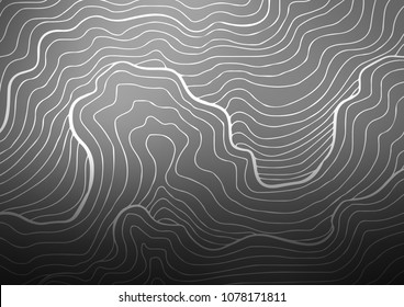 Dark Silver, Gray vector natural abstract template. A vague abstract illustration with doodles in Indian style. The elegant pattern can be used as a part of a brand book.