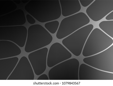 Dark Silver, Gray vector natural elegant texture. Creative illustration in blurred style with doodles and Zen tangles. The elegant pattern can be used as a part of a brand book.