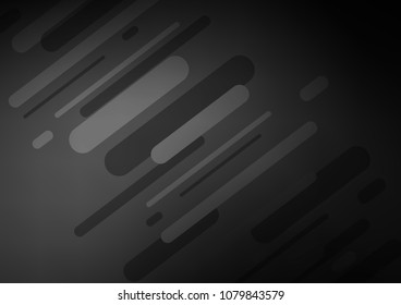 Dark Silver, Gray vector natural elegant background. Brand-new colored illustration in blurry style with doodles. Brand-new style for your business design.