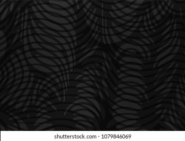 Dark Silver, Gray vector natural elegant pattern. Doodles on blurred abstract background with gradient. Brand-new design for your business.