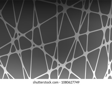 Dark Silver, Gray vector natural elegant pattern. Shining colored illustration with doodles in Zen tangle style. The pattern can be used for heads of websites and designs.