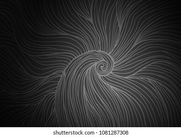 Dark Silver, Gray vector natural elegant background. A vague abstract illustration with doodles in Indian style. The elegant pattern can be used as a part of a brand book.