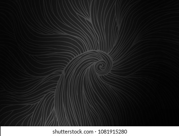 Dark Silver, Gray vector natural abstract template. An elegant bright illustration with lines in Natural style. The pattern can be used for wallpapers and coloring books.