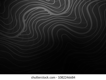Dark Silver, Gray vector natural abstract background. Colorful illustration in abstract style with doodles and Zen tangles. The completely new template can be used for your brand book.