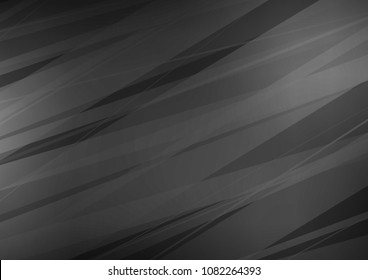Dark Silver, Gray vector natural abstract texture. Geometric doodle illustration in Origami style with gradient. Brand new style for your business design.