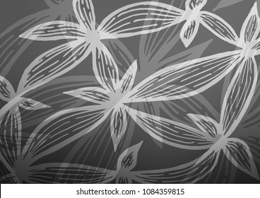 Dark Silver, Gray vector natural abstract pattern. Ethnic elegant natural pattern with gradient. A completely new design for your business.