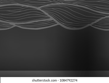 Dark Silver, Gray vector natural elegant template. A completely new color illustration in doodle style. A completely new design for your business.