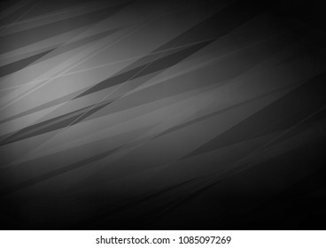 Dark Silver, Gray vector natural abstract background. Doodles on blurred abstract background with gradient. A new texture for your design.