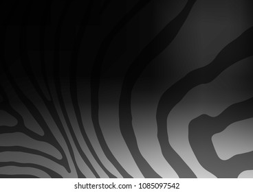 Dark Silver, Gray vector natural abstract pattern. A vague abstract illustration with doodles in Indian style. The pattern can be used for coloring books and pages for kids.