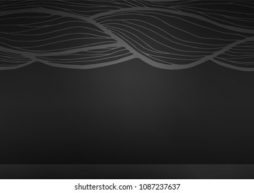 Dark Silver, Gray vector natural abstract pattern. Doodles on blurred abstract background with gradient. A new texture for your design.